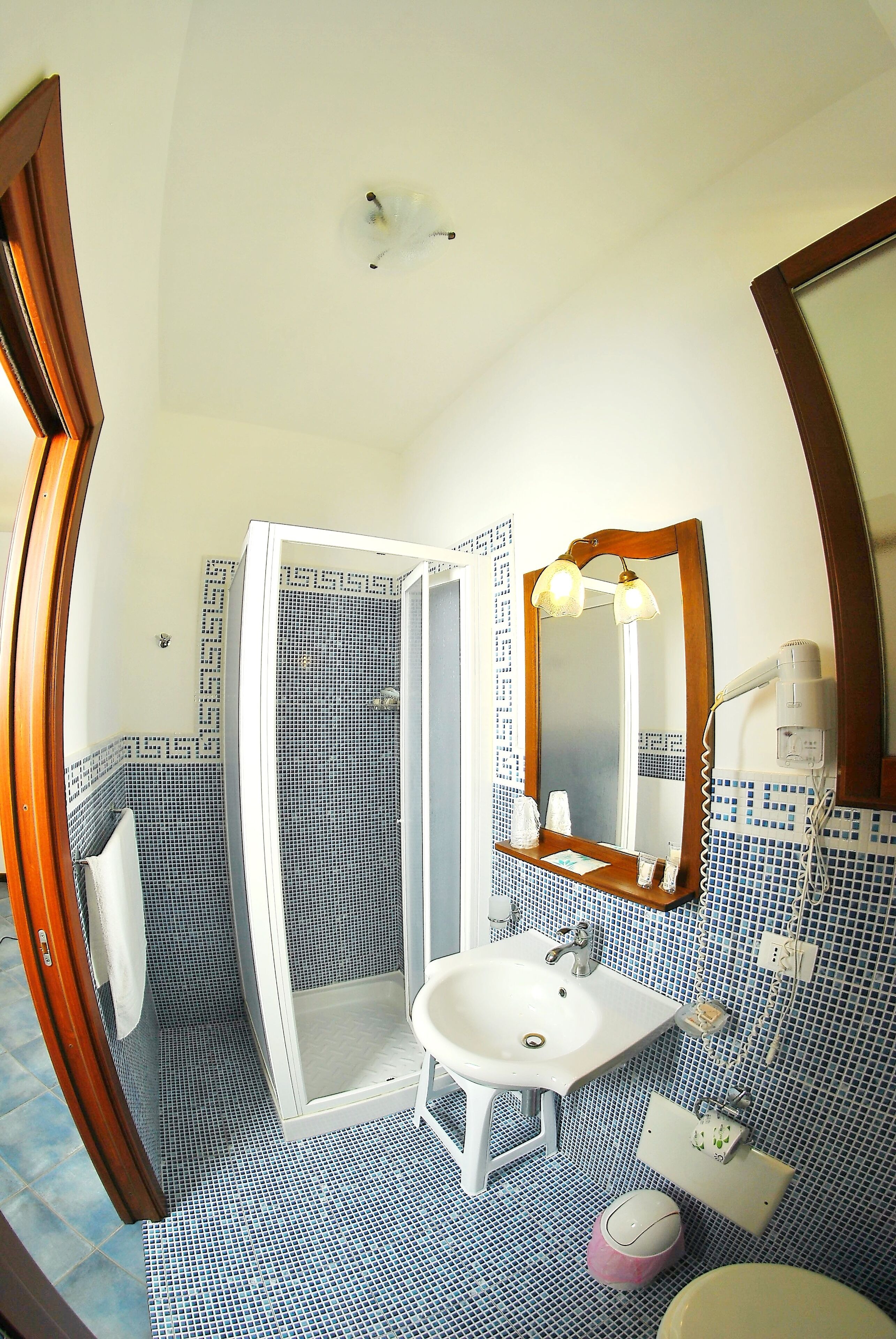 superior double room | bathroom | shower, free toiletries, hair dryer, bidet