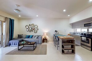 Apartment, 1 Bedroom | Living area | Flat-screen TV, Netflix - Kinbe' 211 @ Aldea Zama (Tulum)