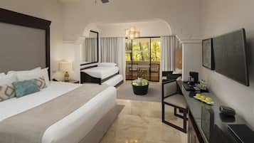 Free minibar items, in-room safe, desk, laptop workspace