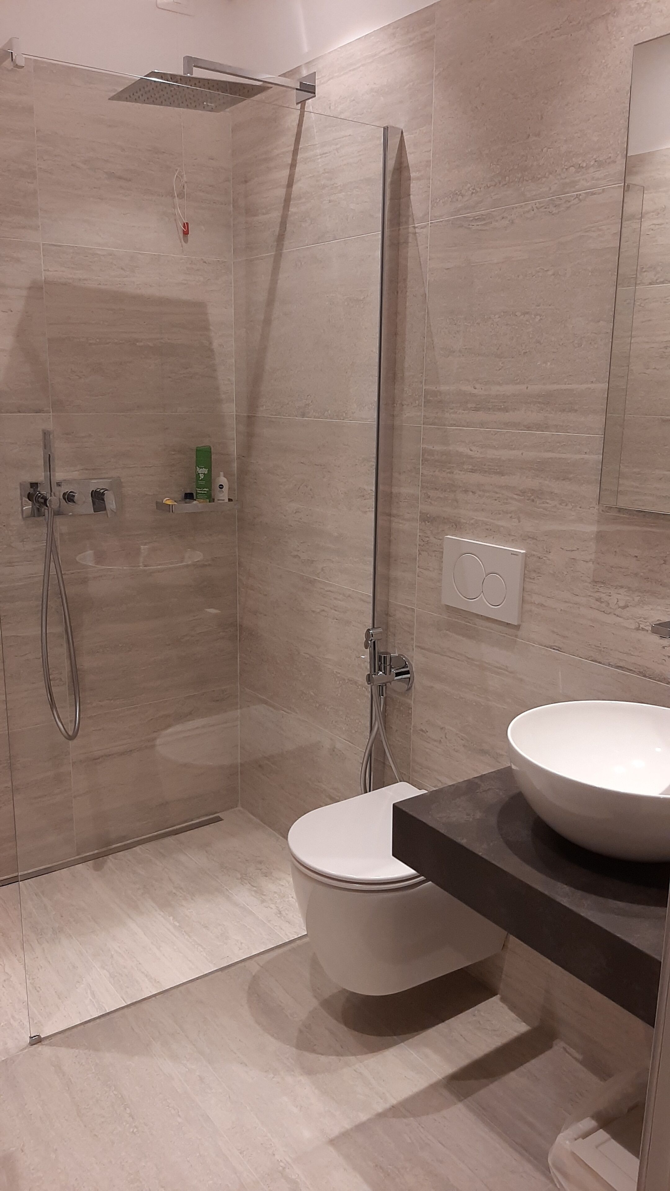 triple room | bathroom | shower, free toiletries, hair dryer, towels