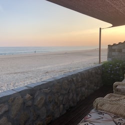 On the beach