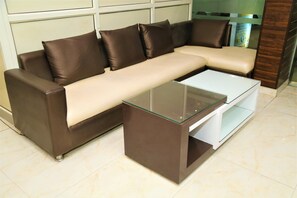 Télévision à écran plat, cheminée