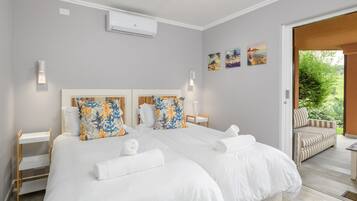 4 bedrooms, in-room safe, iron/ironing board, cots/infant beds