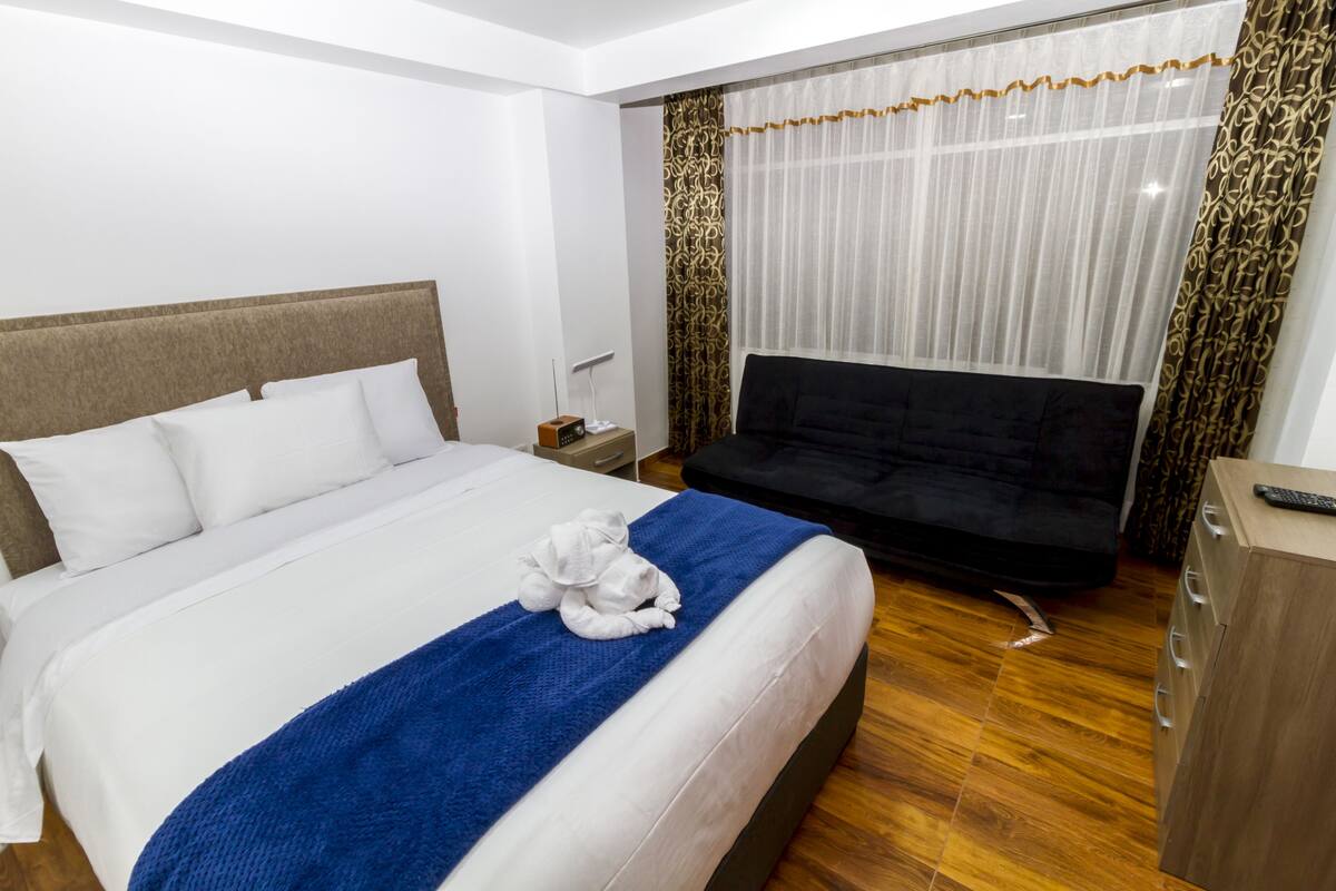 Iron/ironing board (on request), WiFi (free), bed sheets