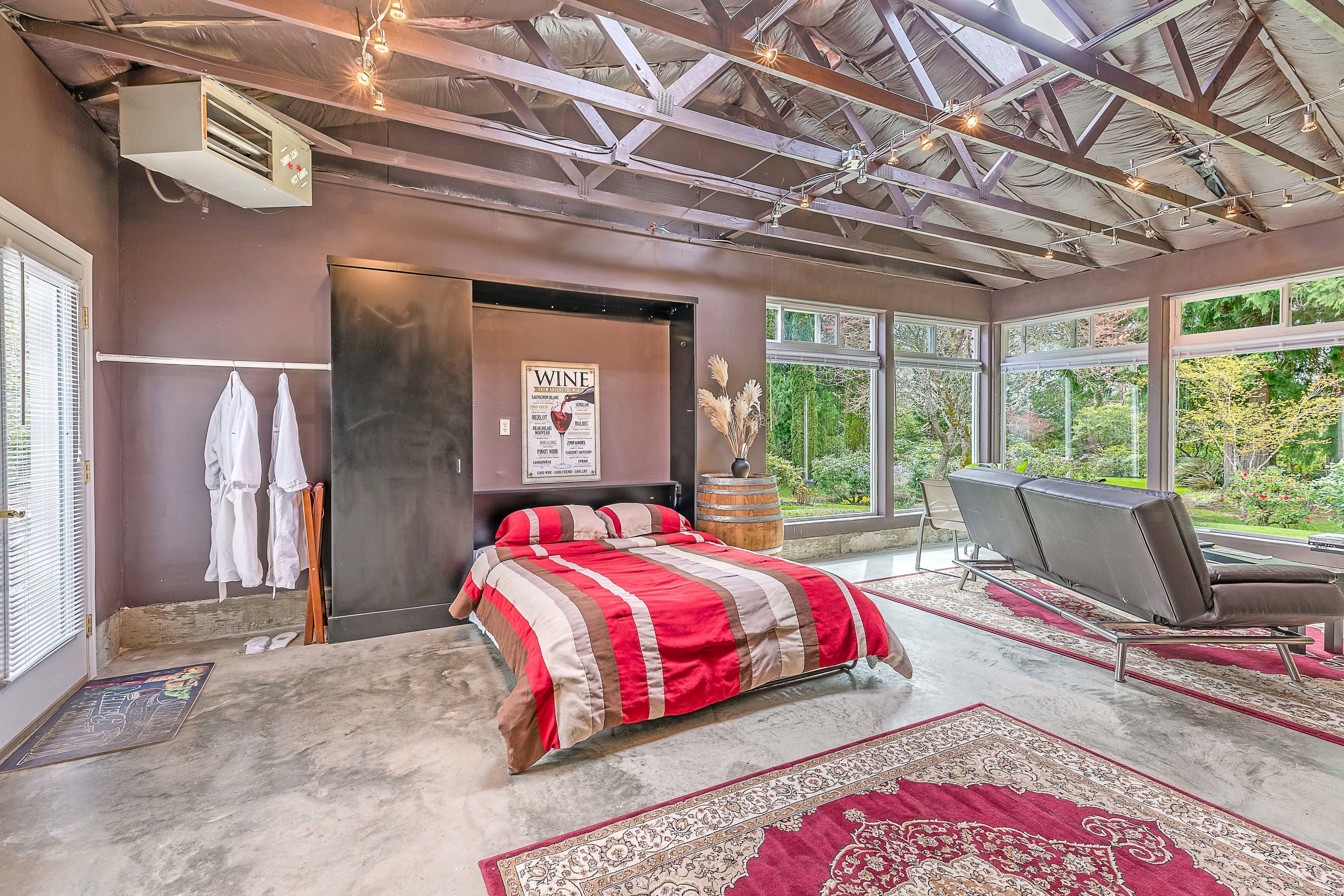 Studio Comfort - 1 sovrum - utsikt mot trädgården - trädgård | 1 sovrum, sängtillbehör av högsta kvalitet och sängkläder