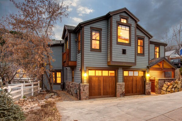 Front of property – evening/night