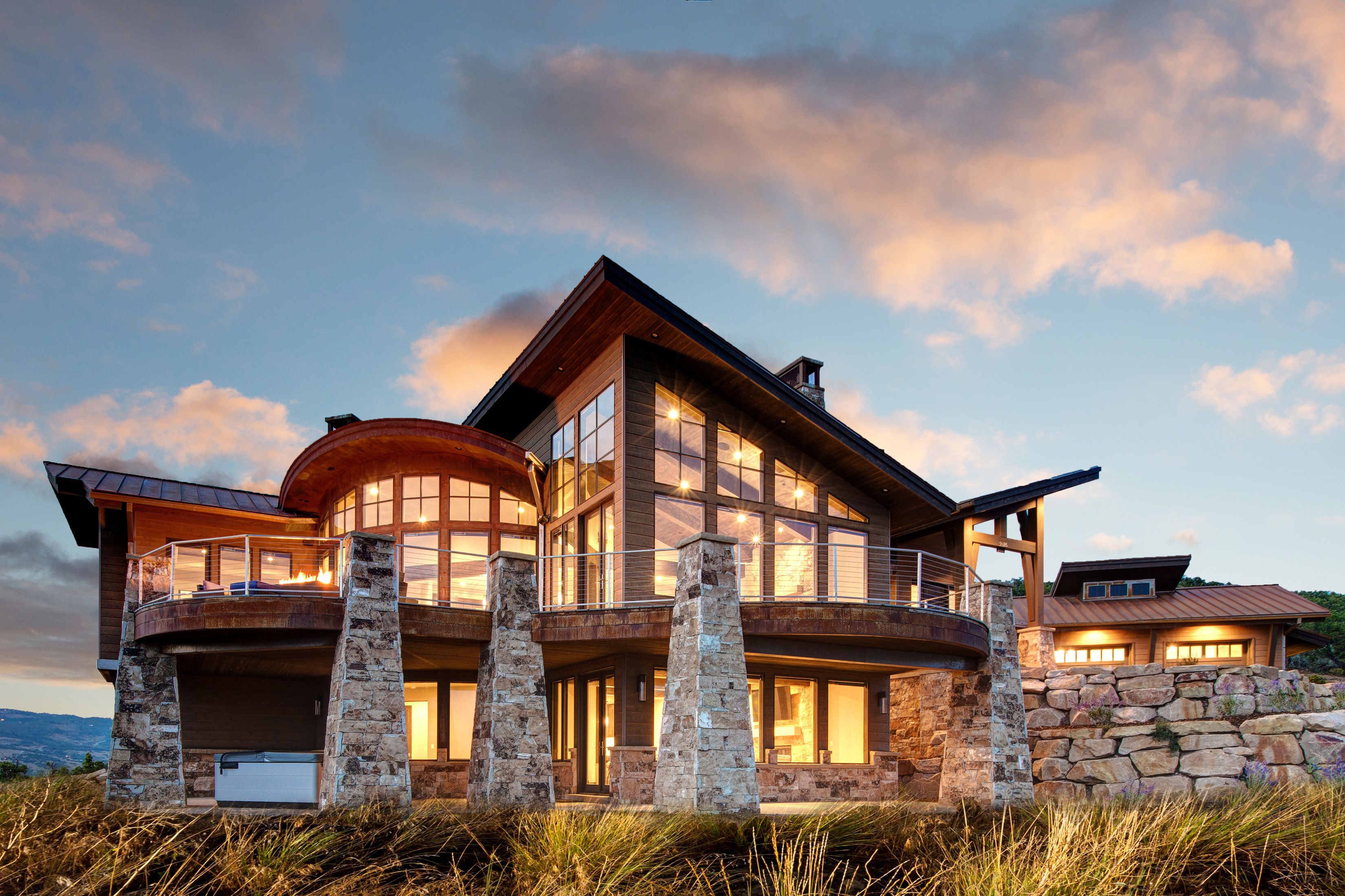 Front of property - evening/night