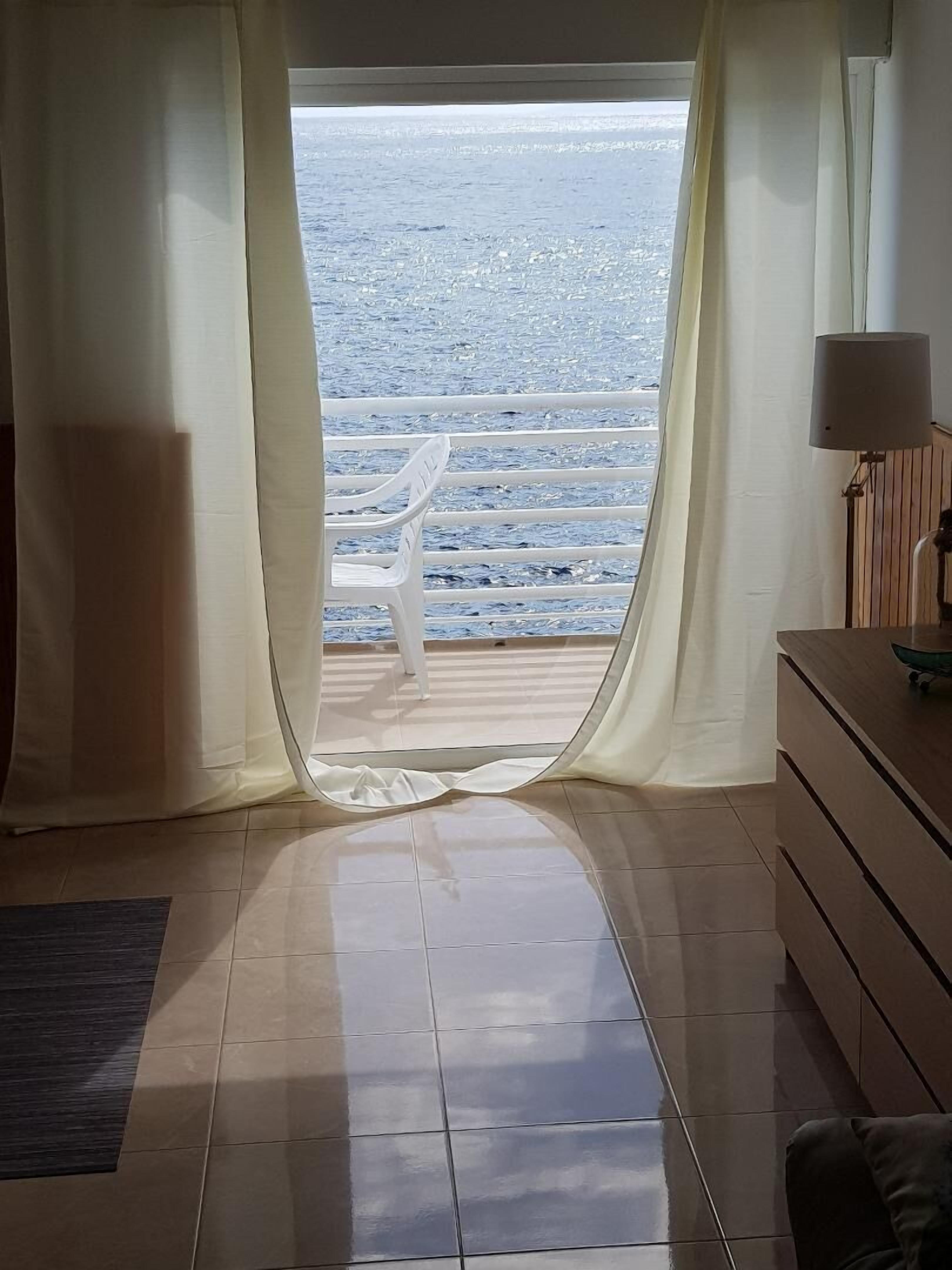 公寓, 露台, 海景 | 客廳 | 平面電視