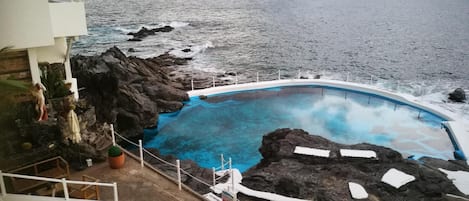 Outdoor pool, a natural pool