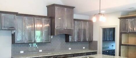 Apartment | Private kitchen | Fridge, microwave, oven, stovetop