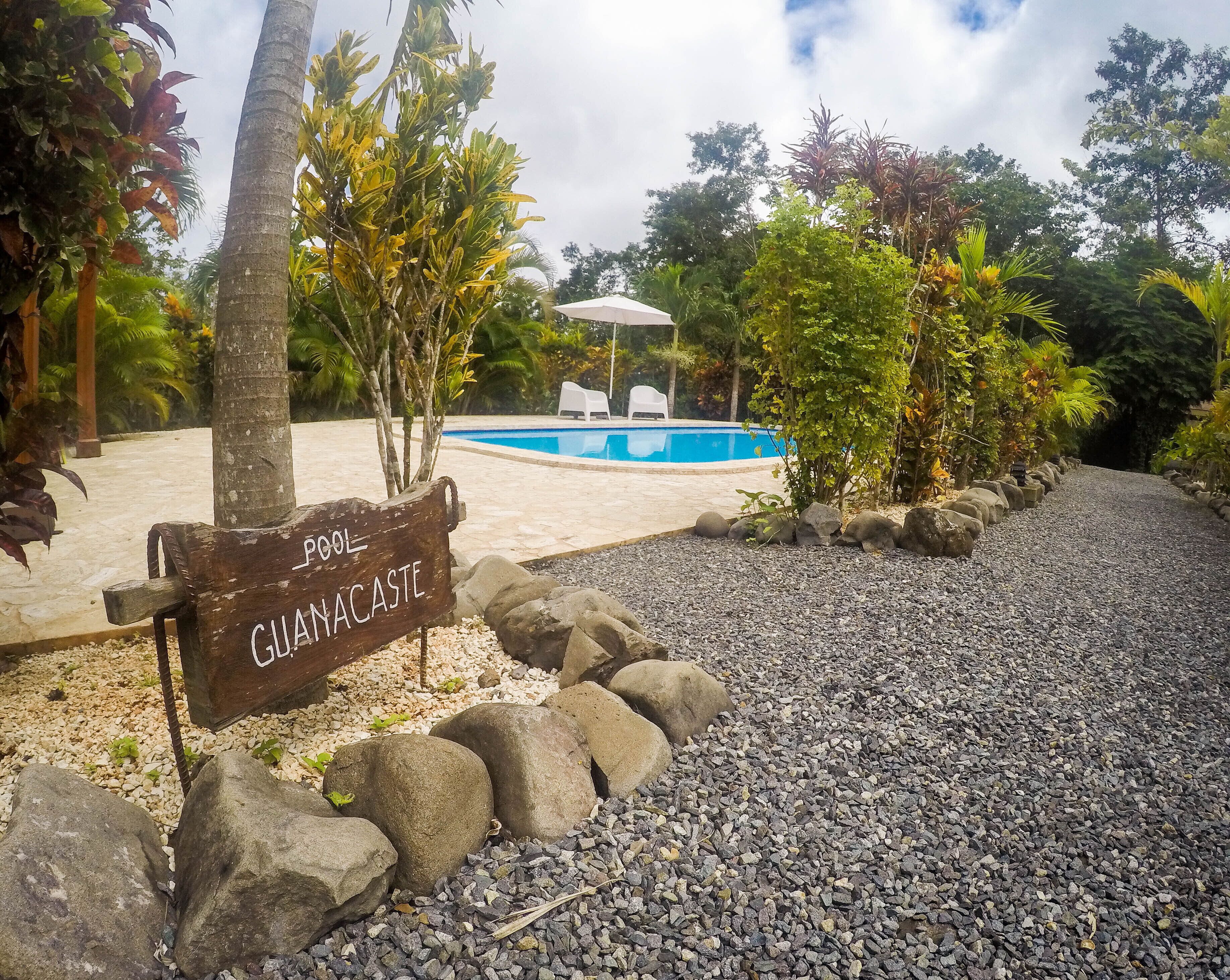 2 outdoor pools, pool umbrellas, pool loungers