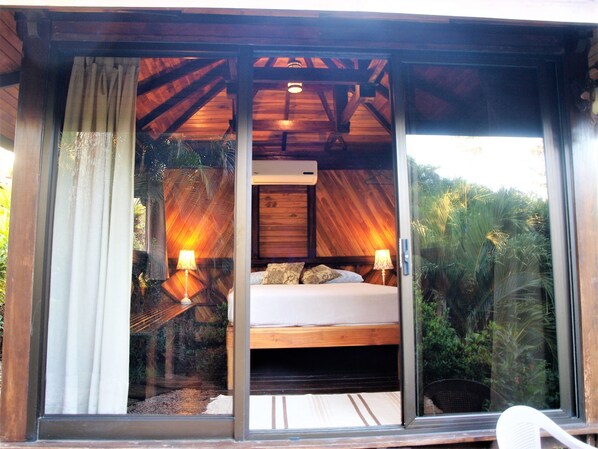 Deluxe-Ferienhütte, 1 Queen-Bett, eigenes Bad, Bergblick