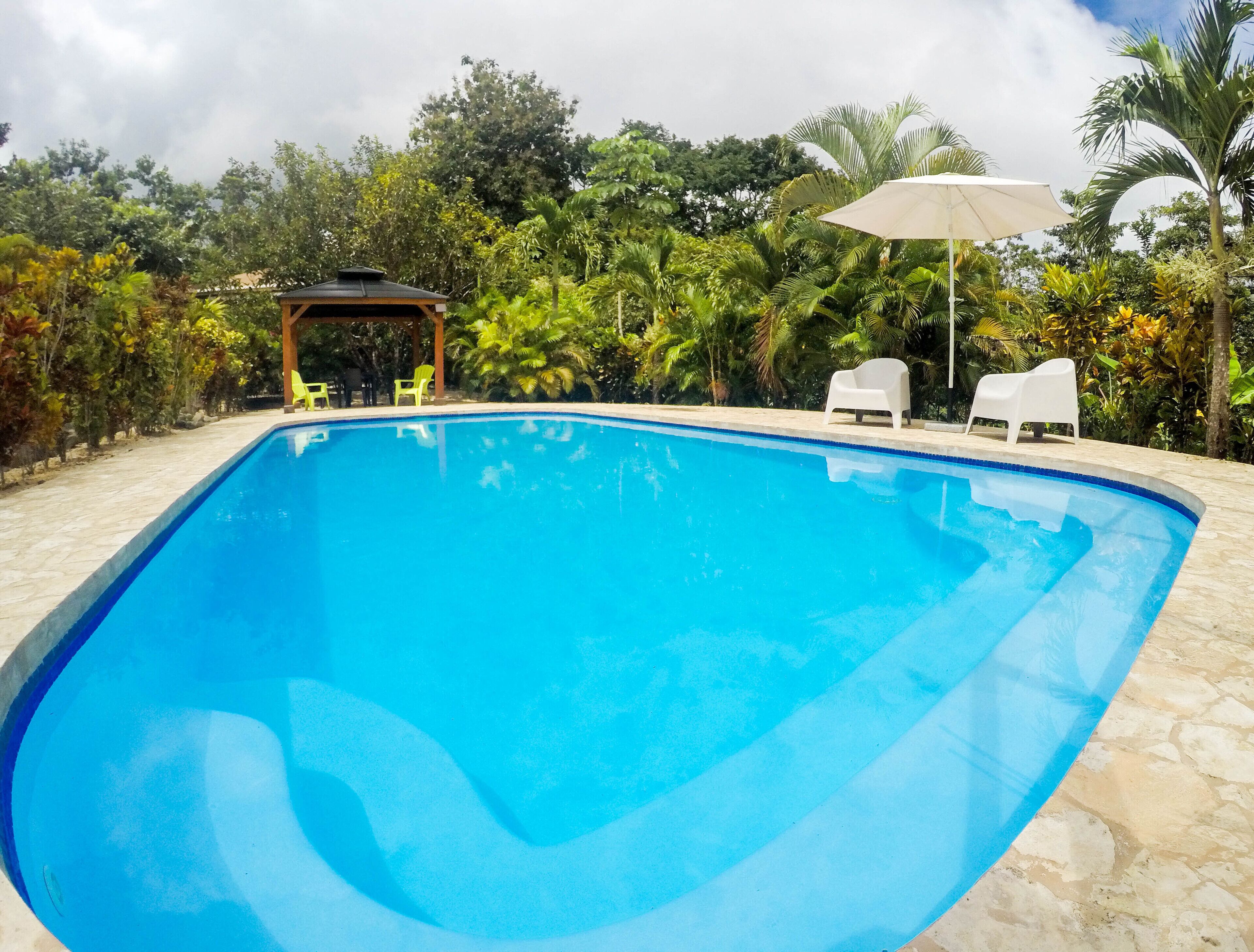 2 outdoor pools, pool umbrellas, sun loungers