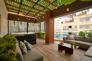 Vip Luxury Rooftop Two Bedroom Penthouse & Jacuzzi | Terrace/patio - Central Park Tower (Santo Domingo)