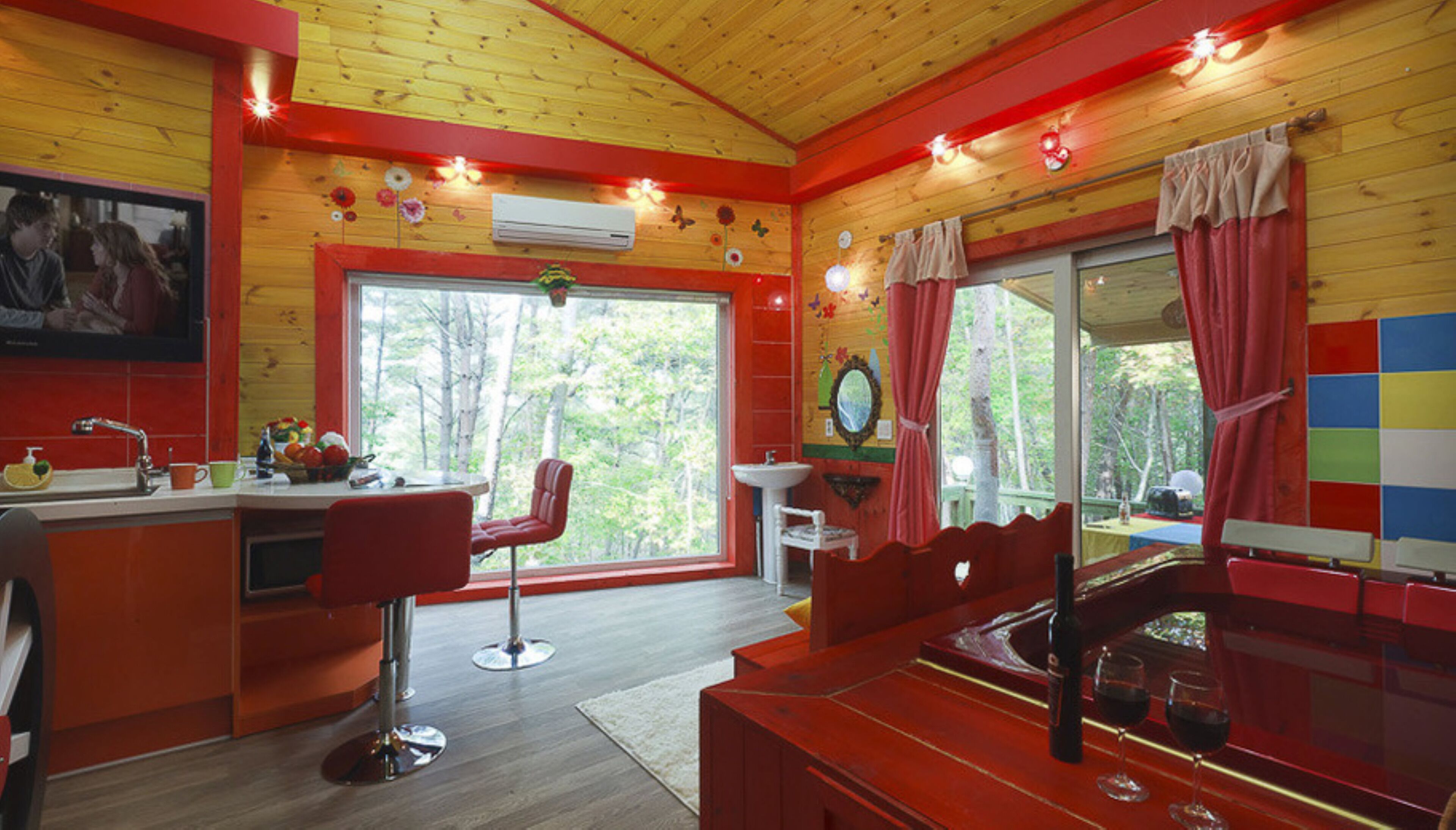 Studio (Yellow Castle) | Oppholdsområde | Flatskjerm-TV