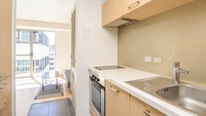 Leilighet – design, 2 soverom | Eget kjøkken | Kjøleskap, mikrobølgeovn, ovn og kokeplater