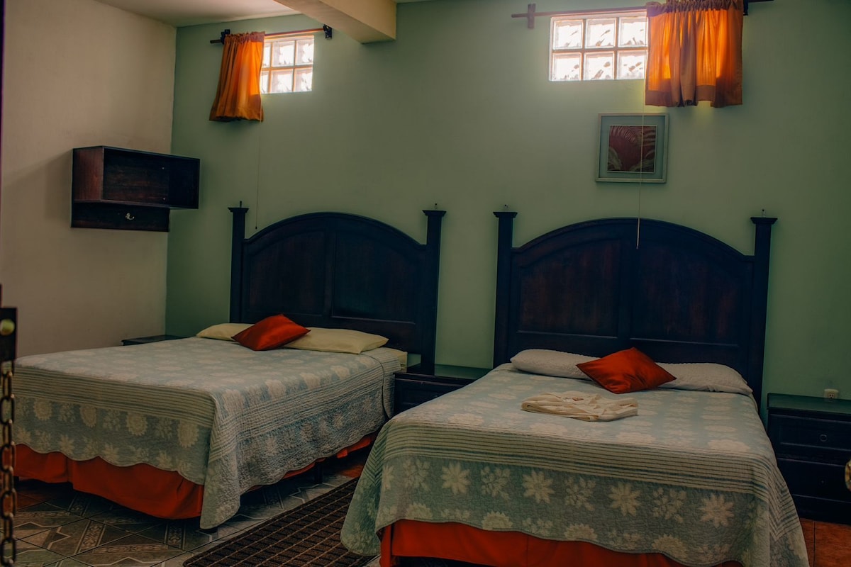 Double Room, 2 Double Beds | Desk, iron/ironing board (on request), rollaway beds (surcharge)