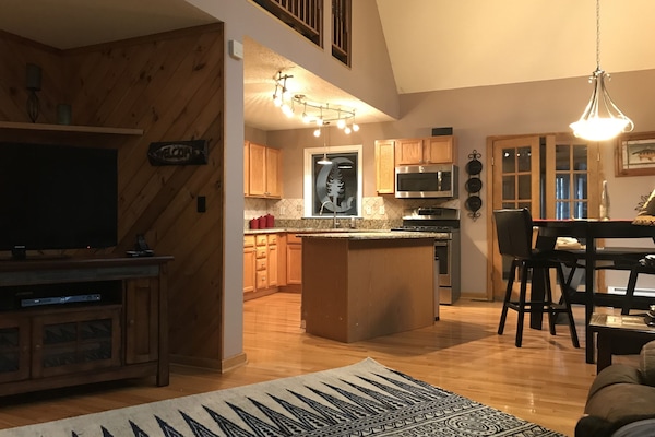 Dining and kitchen area