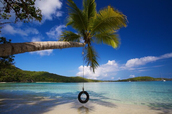 Sun-loungers, beach towels