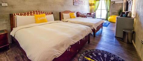 Family Twin Room, Balcony | Premium bedding, down comforters, blackout drapes, soundproofing