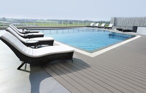 Indoor pool, a rooftop pool