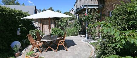 屋外ダイニングエリア