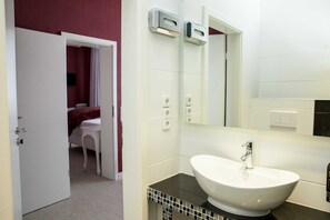 Hair dryer, towels