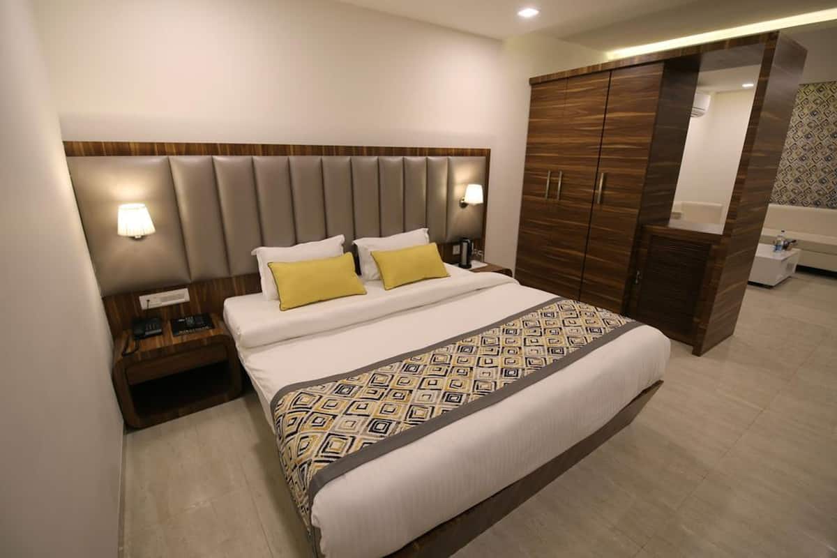 Executive suite, 1 tweepersoonsbed | 1 slaapkamer, een strijkplank/strijkijzer, extra bedden, gratis wifi