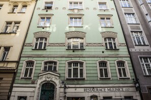 Façana frontal de l'allotjament