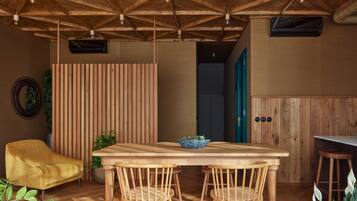 Designovy apartman, 2 loznice, terasa, Executive patro (Joy) | Dining room