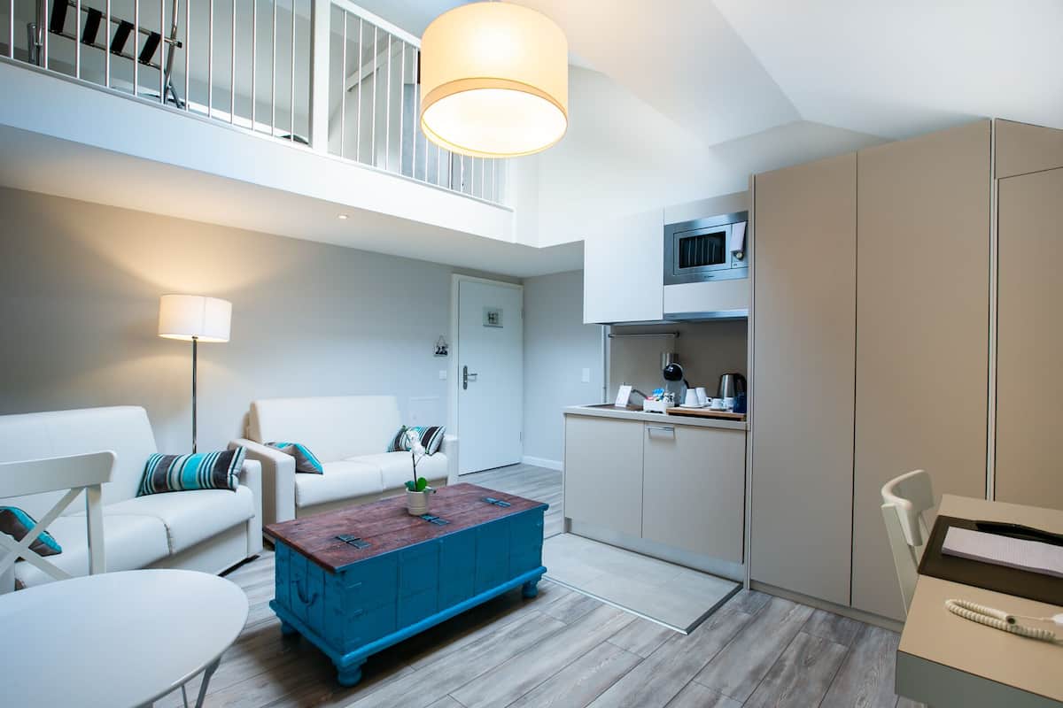 Superior-Studio, Küche (Studio 3) | 1 Schlafzimmer, hochwertige Bettwaren, Minibar, Zimmersafe