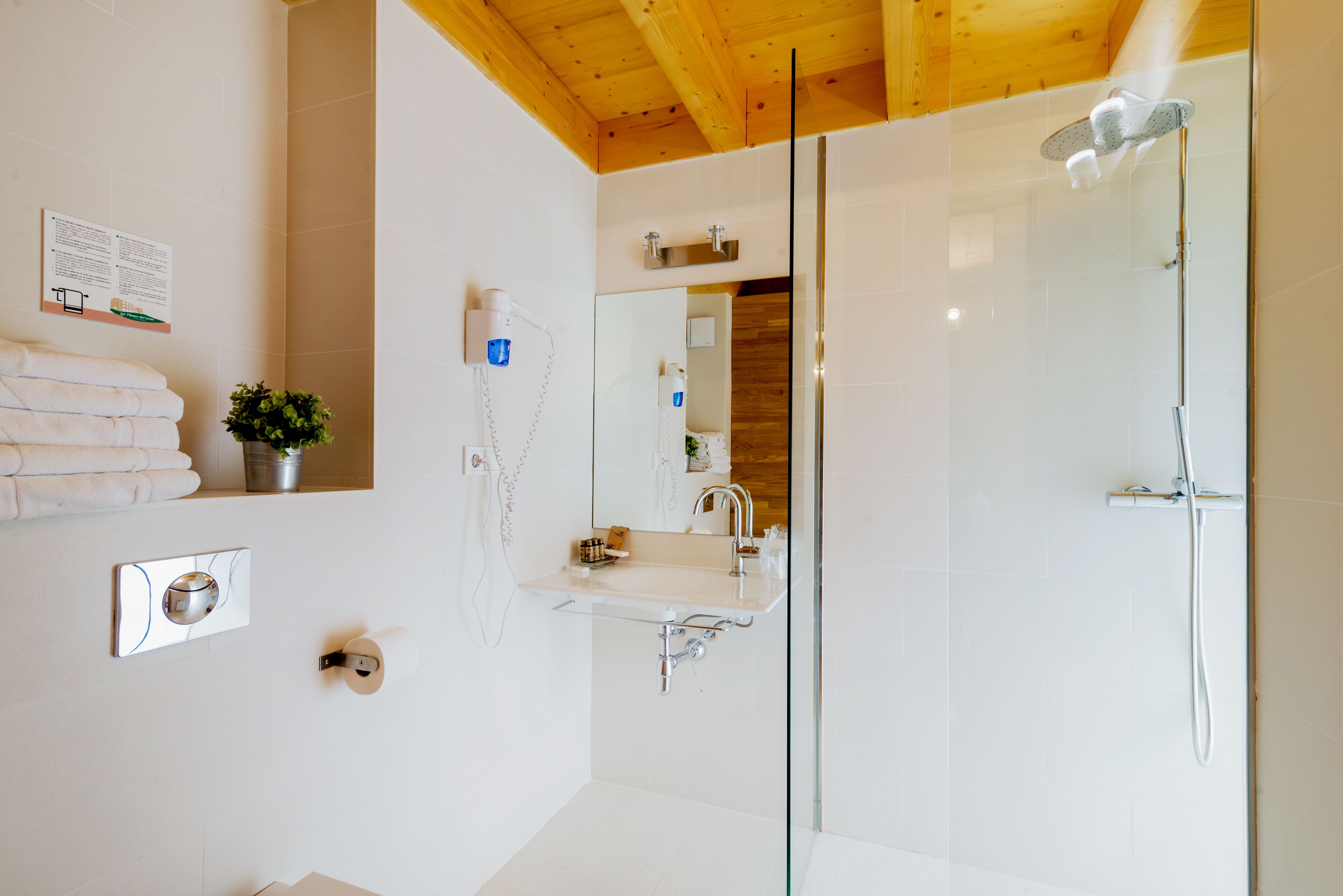 family duplex | bathroom | shower, rainfall showerhead, free toiletries, hair dryer