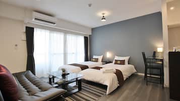 Blackout drapes, iron/ironing board, free WiFi, bed sheets