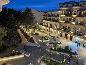 Vue sur la ville depuis l’hébergement