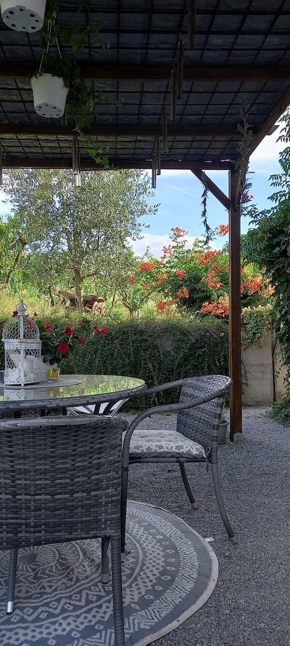 Blick von der Unterkunft