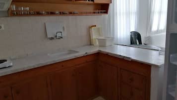 아파트, 침실 1개 | 전용 주방 | 냉장고, 쿡탑, 조리 도구/접시/주방 기구