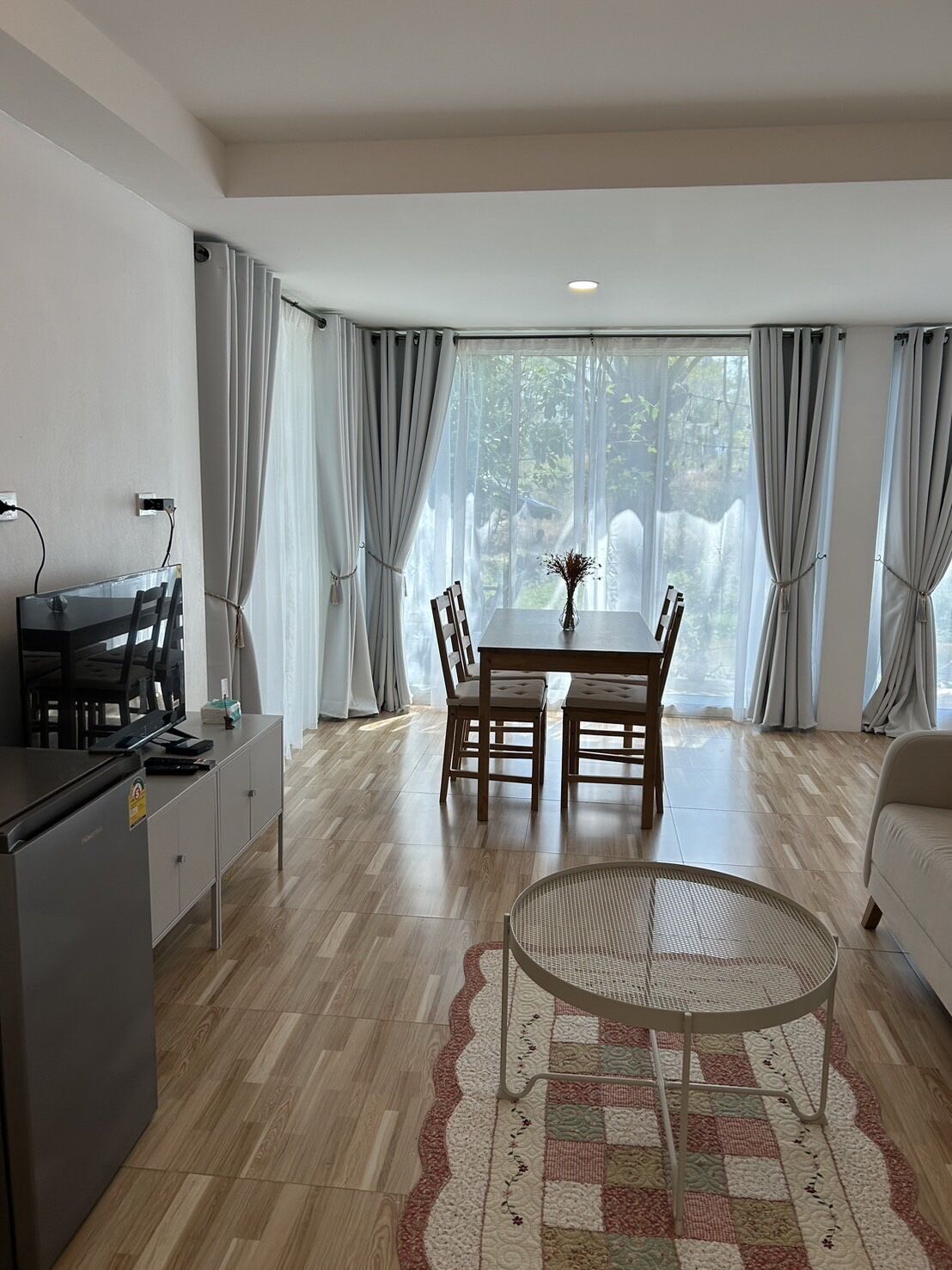 Familieværelse | Mørklægningsgardiner, gratis Wi-Fi, sengetøj