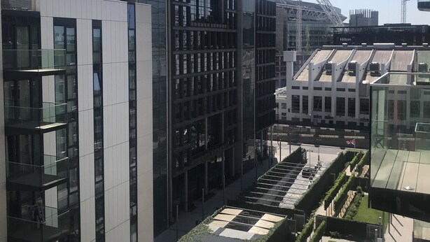 Blick von der Unterkunft