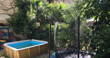 House with garden in the city center