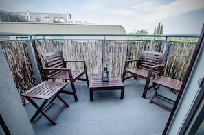 Junior Apartment, 1 Bedroom, Non Smoking, Bathtub | Balcony view