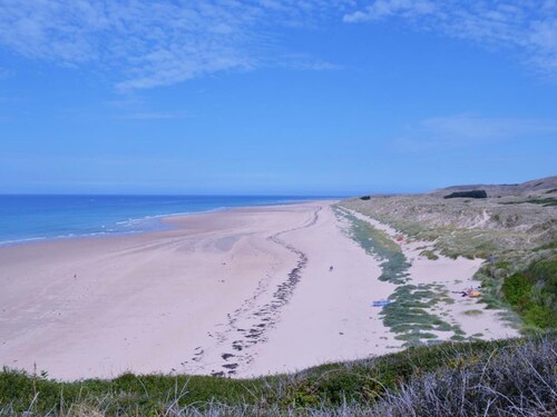 Charmante maison bois 3 pers près de Carteret, animaux acceptés