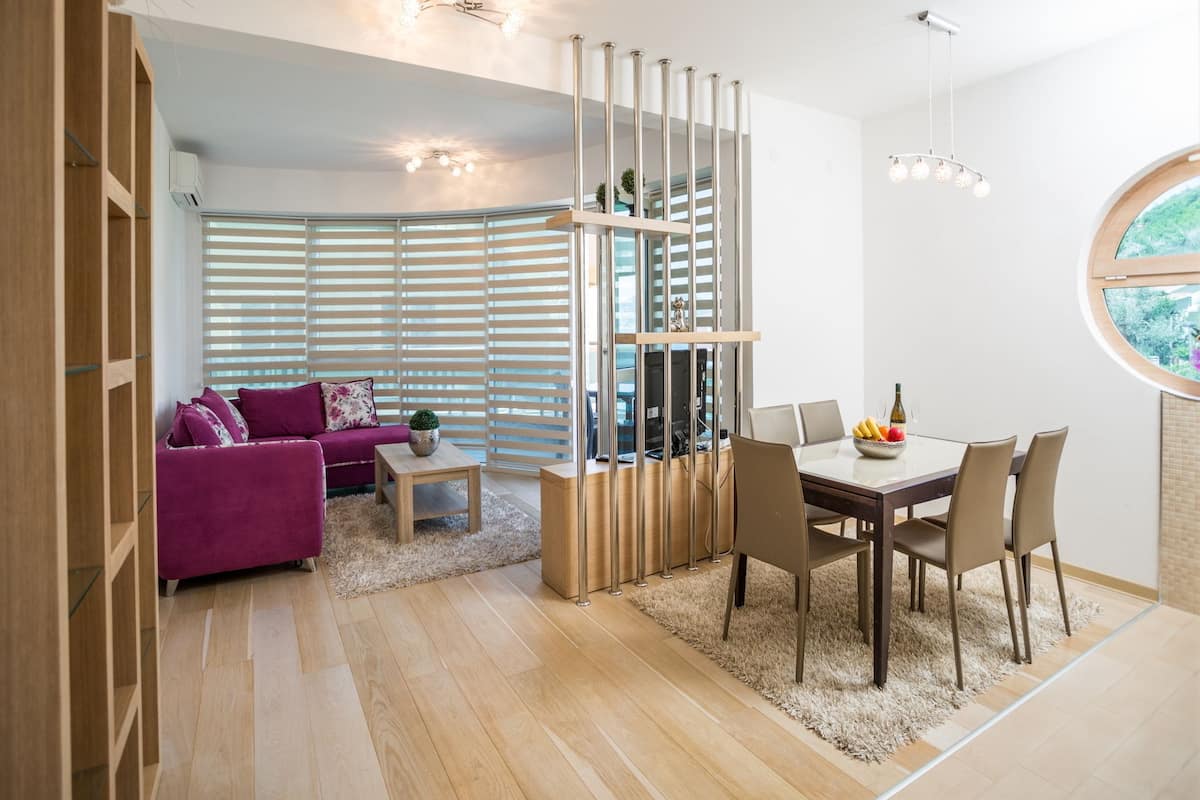 Deluxe Apartment, 2 Bedrooms, Sea View | Living area | LCD TV