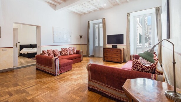 Appartement, plusieurs lits, vue ville (Farnese Stylish Apartment) | Coin séjour