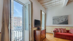 Appartement, plusieurs lits, vue ville (Farnese Stylish Apartment) | Coin séjour