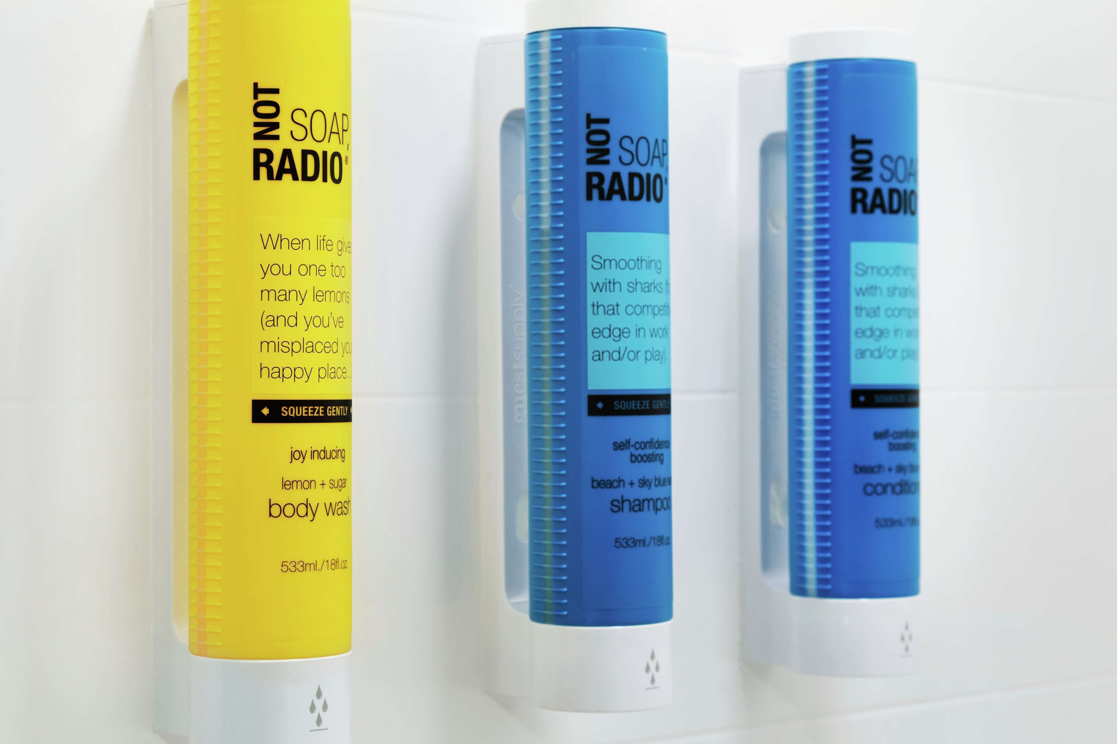 free toiletries, towels