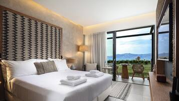 Minibar, in-room safe, desk, laptop workspace