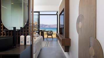 Chambre Premium, 1 grand lit, vue mer (Balcony) | Minibar, coffres-forts dans les chambres, bureau