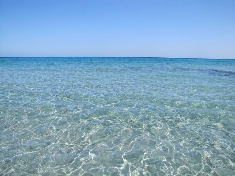 En la playa