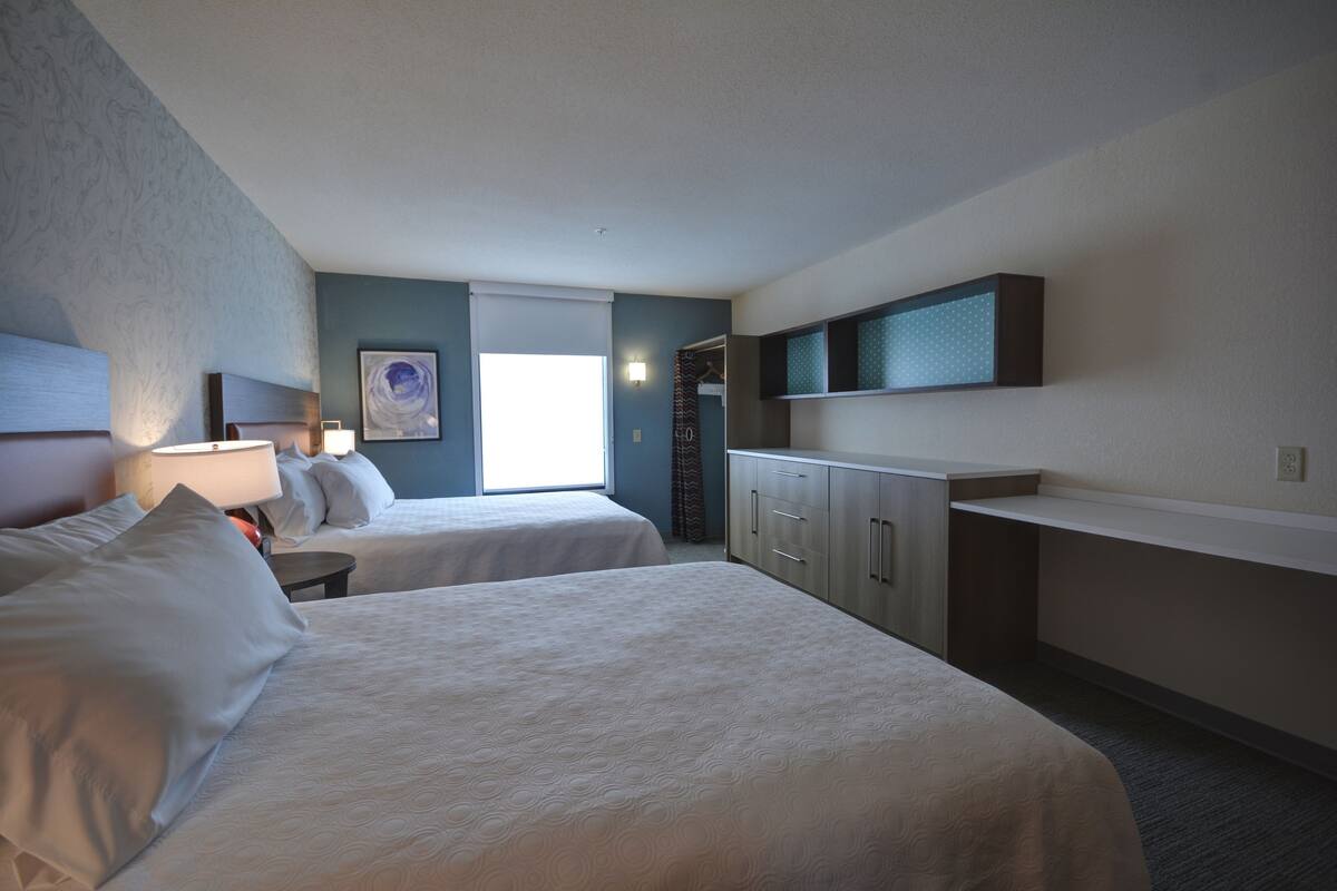 desk, laptop workspace, blackout curtains, soundproofing