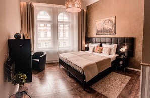 1 chambre, literie de qualité supérieure, couette en duvet d'oie